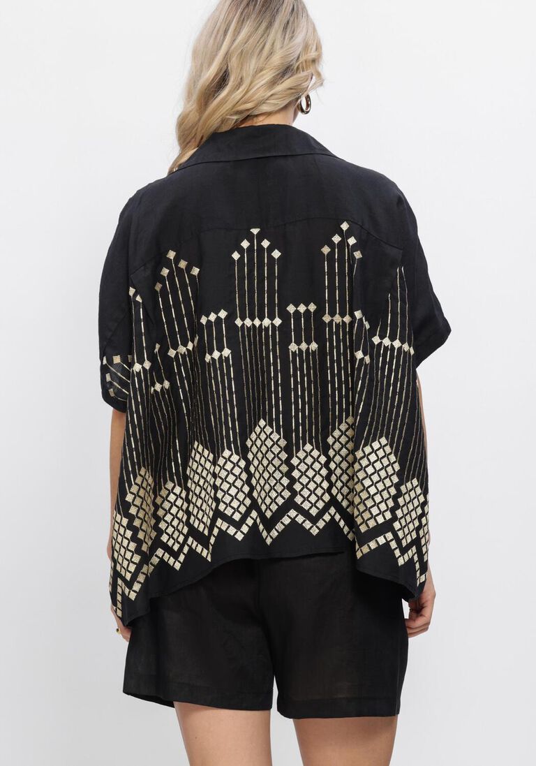 zwarte greek archaic kori blouses s26k-4085036