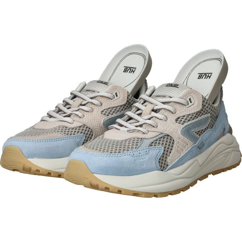 HUB Grid M49 Sneakers Blauw Dames