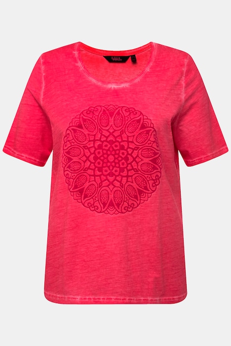 T-Shirt, Mandala, Classic, Rundhals, Halbarm
