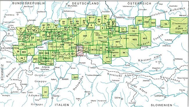 ALPENVEREIN - 35 2 ZILLERTALER ALPEN CENTRE 1 25 000