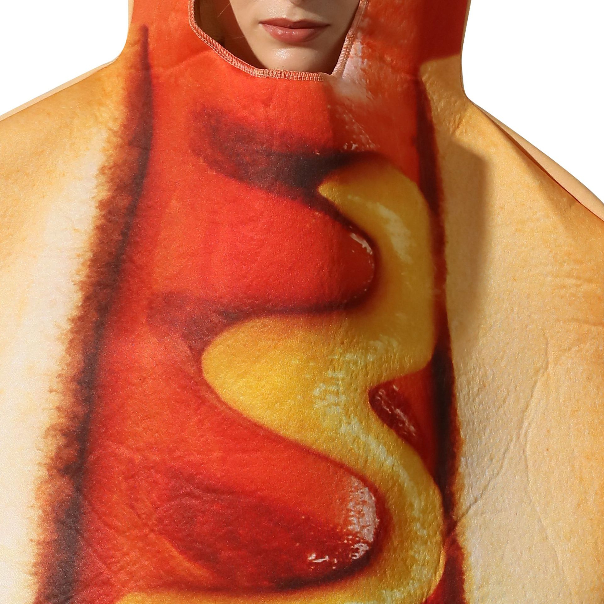 (175-180cm) Fasnachts Erwachsenen Kostüm Hot Dog Verkleidung für Motto Partys / Halloween - Bunt