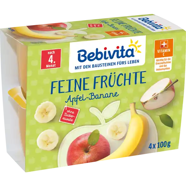 Feine Früchte: Apfel-Banane