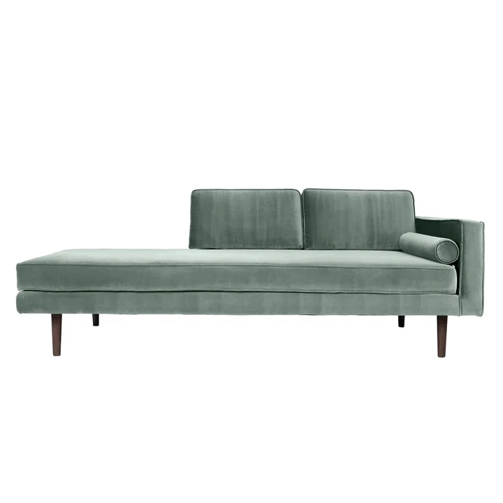 Broste Copenhagen - Wind Chaise Longue, Armlehne rechts, chinois green