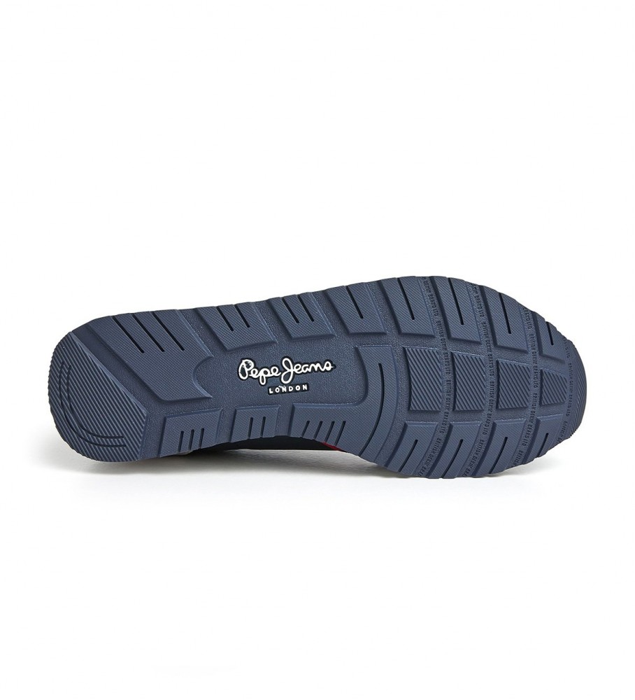 Tênis Pepe Jeans Brit Basic M de couro azul marinho