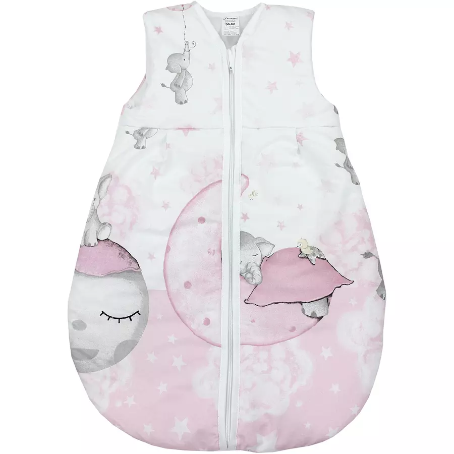 TupTam Baby Ganzjahres Schlafsack Ärmellos Wattiert hellrosa