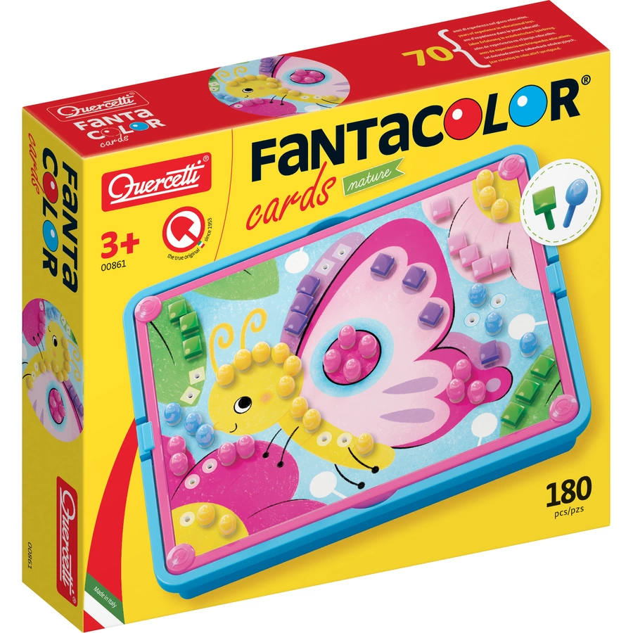 Quercetti Mosaik-Steckspiel FantaColor Natur