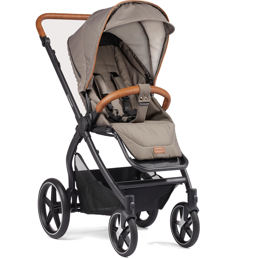 GESSLEIN Kombikinderwagen FX4 Soft+ Style Babywannen Set taupe
