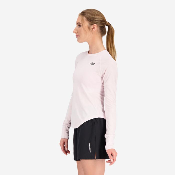 New Balance Dame Trøjer Q Speed Jacquard Long Sleeve Lilla