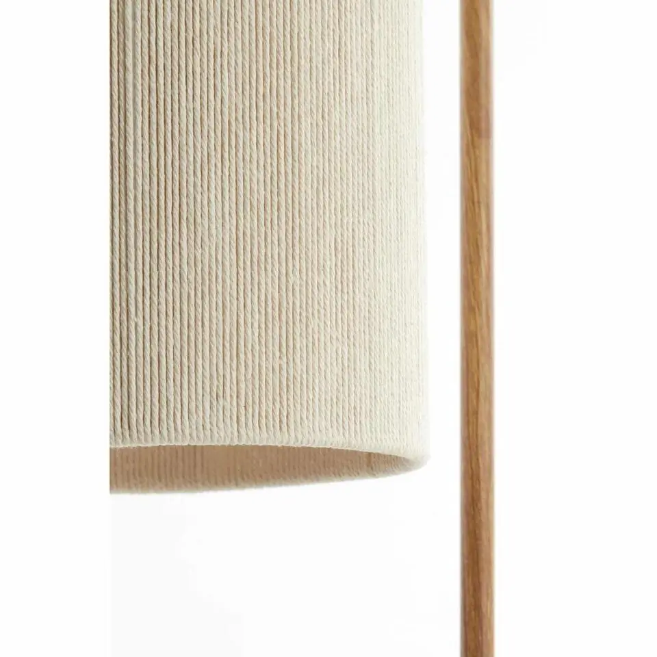 Vloerlamp Donio - Naturel/Crème - 33.5x28x155cm
