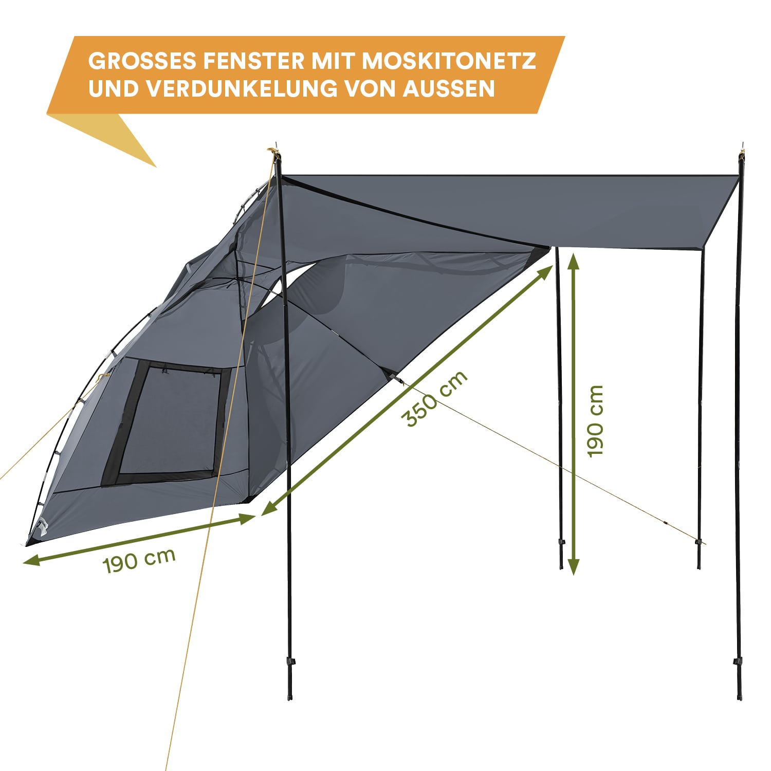 Skandika Zonnescherm SUV Voortent