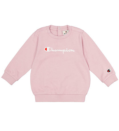 Champion Sweatset - Rundhalsausschnitt - Navy/Rosa m. Logo