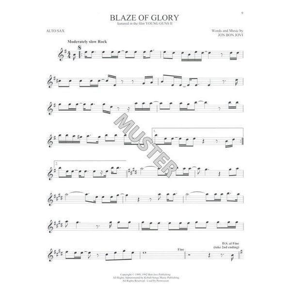 Hal Leonard 101 Movie Hits for Alto Sax.