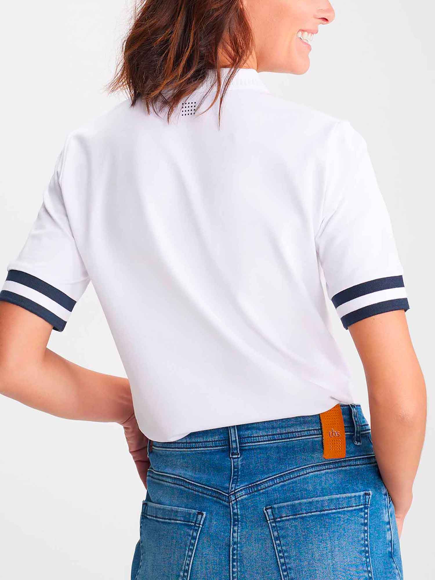 Polo Femme Coton Biologique Blanc