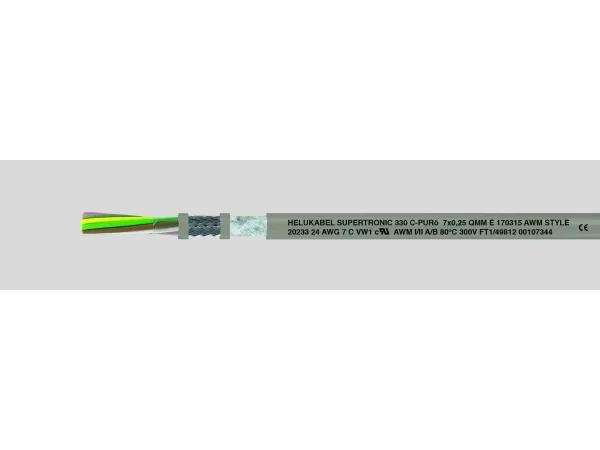 HELUKABEL 49800, Lavspændingskabel, Grå, Kobber, 0.14 mm², 18,3 kg/km, -30 - 80 °C
