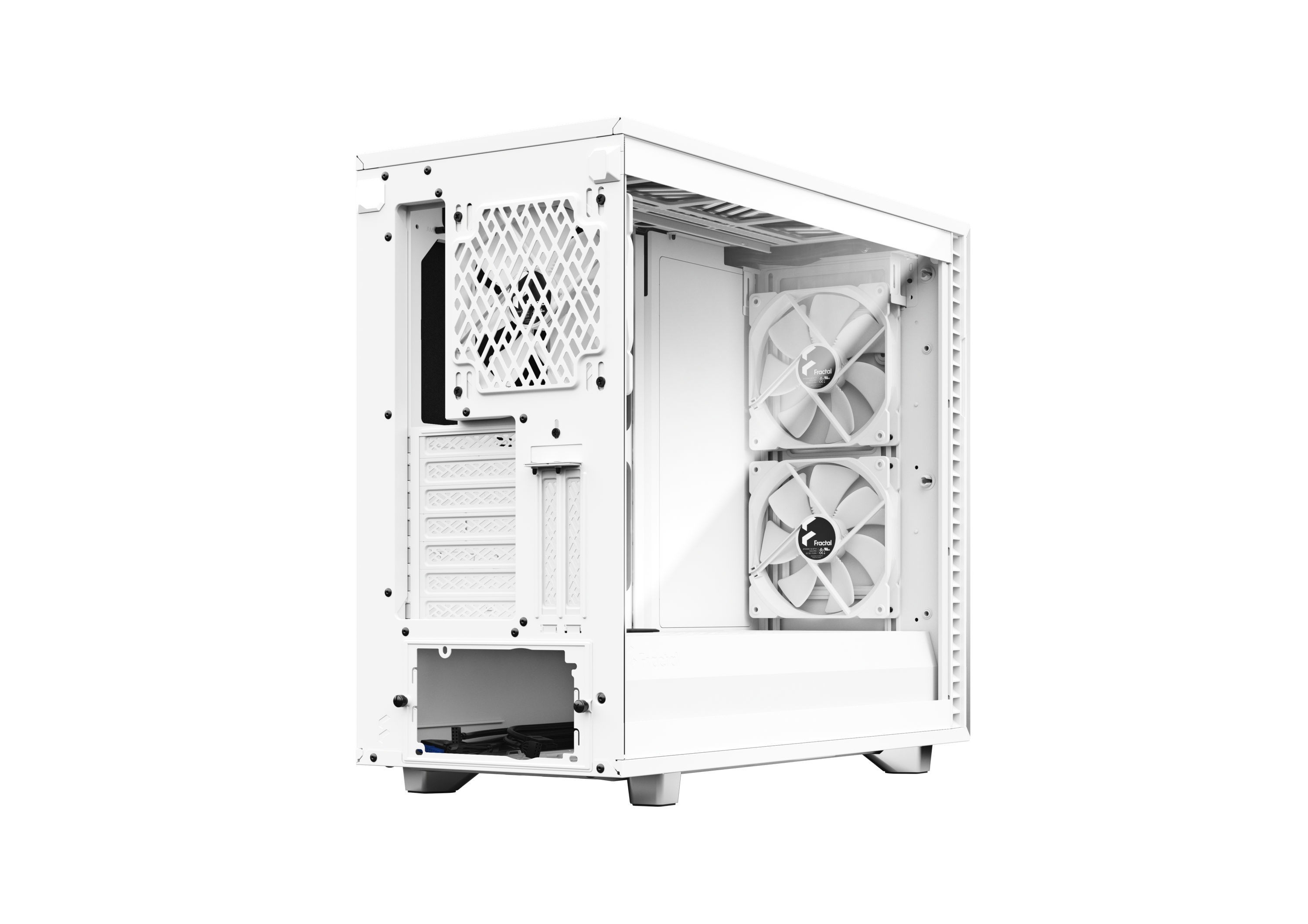 Fractal Design DEFINE 7 - Blanc - Panneau verre trempé teinté