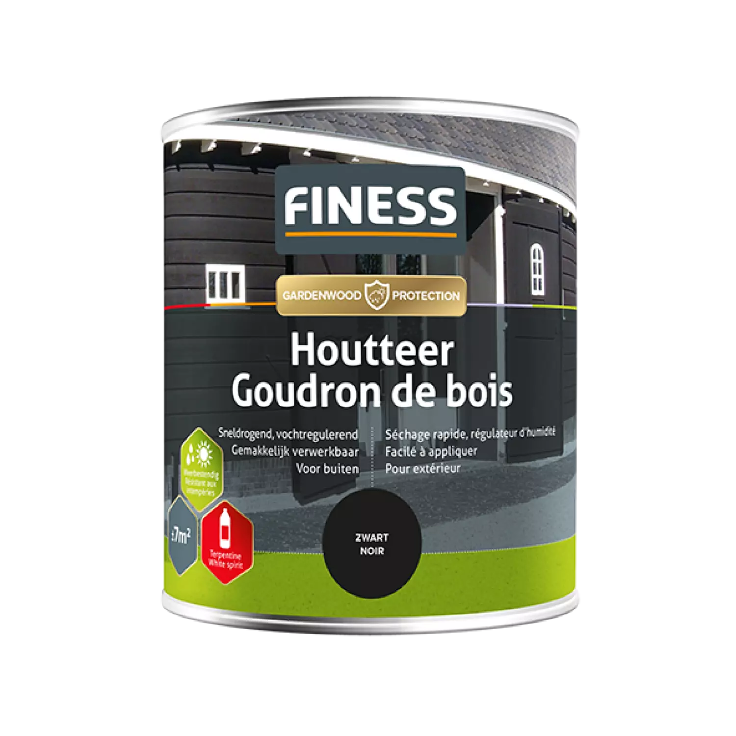 Finess Houtteer - Zwart - 750ml