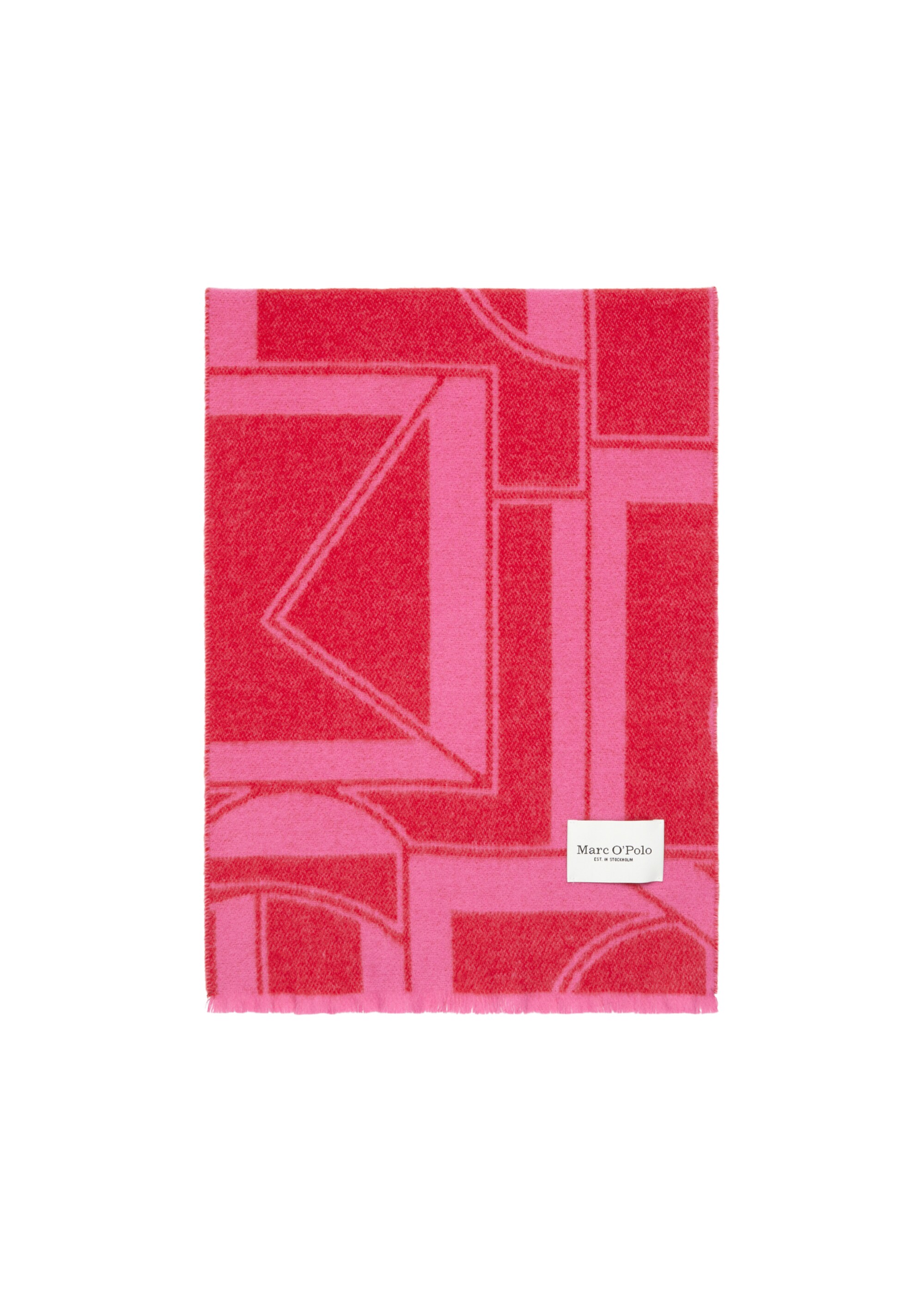 Jacquard-Schalaus Schurwolle-Mix