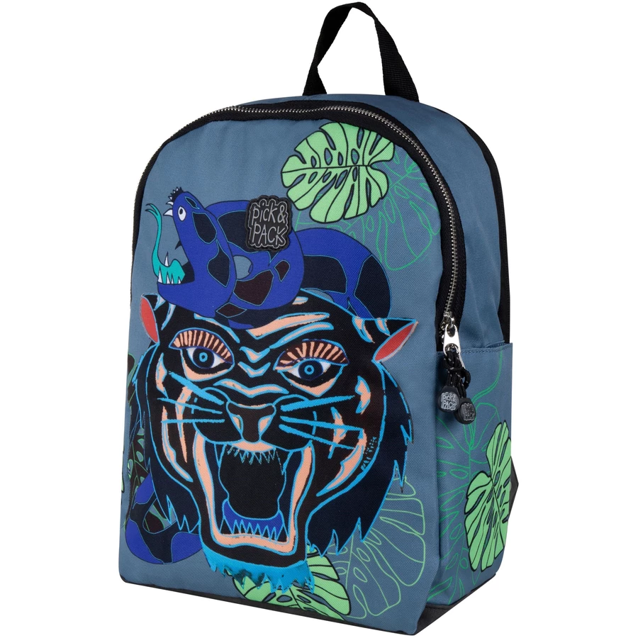 Pick & Pack Rucksack Dangerous Cat M Jeans Blue