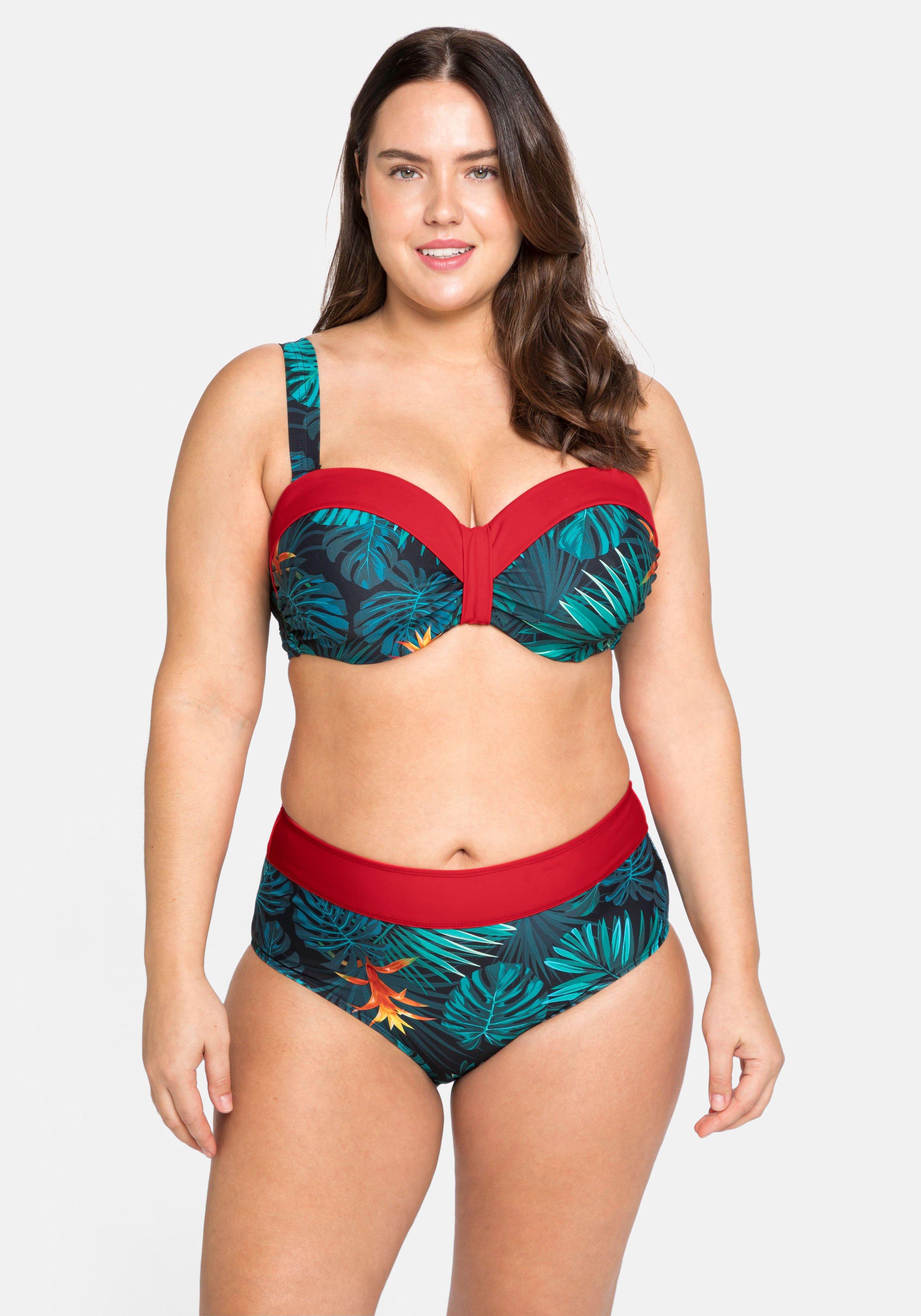 Bikini-Oberteil mit wattierten Cups und Bügeln