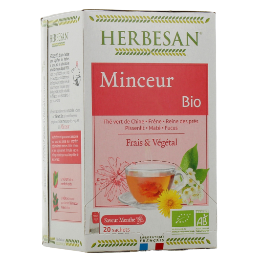 Herbesan infusion bio Minceur - Tisane pour mincir - Thé vert
