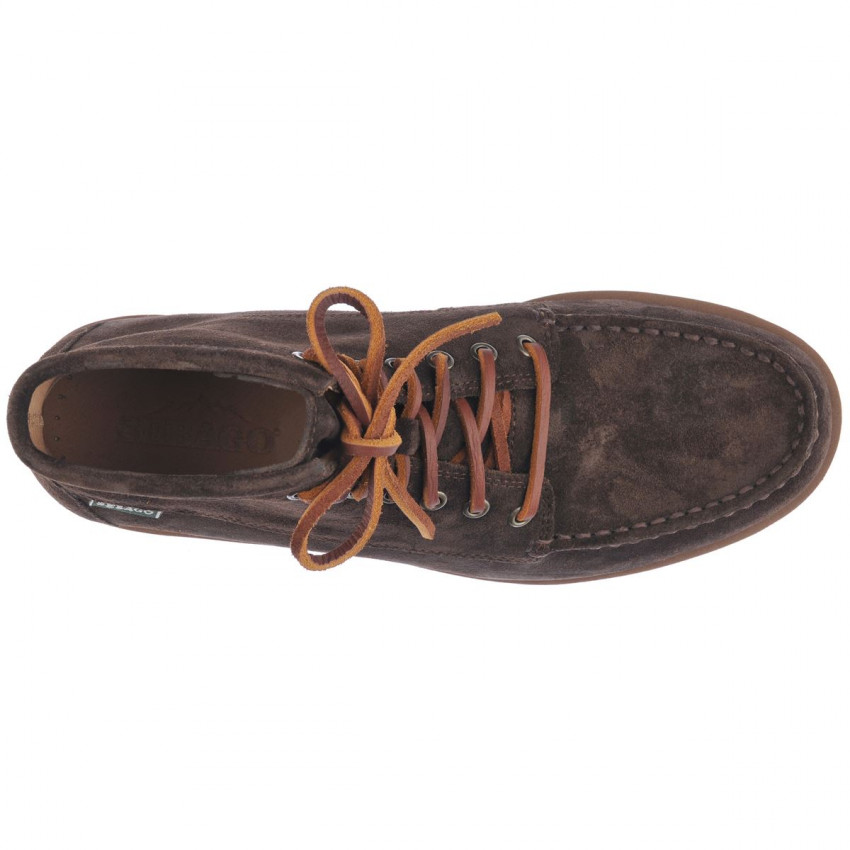 TALA HIGH OILED DARK BROWN-Mocassin en cuir lisse tanné pour homme