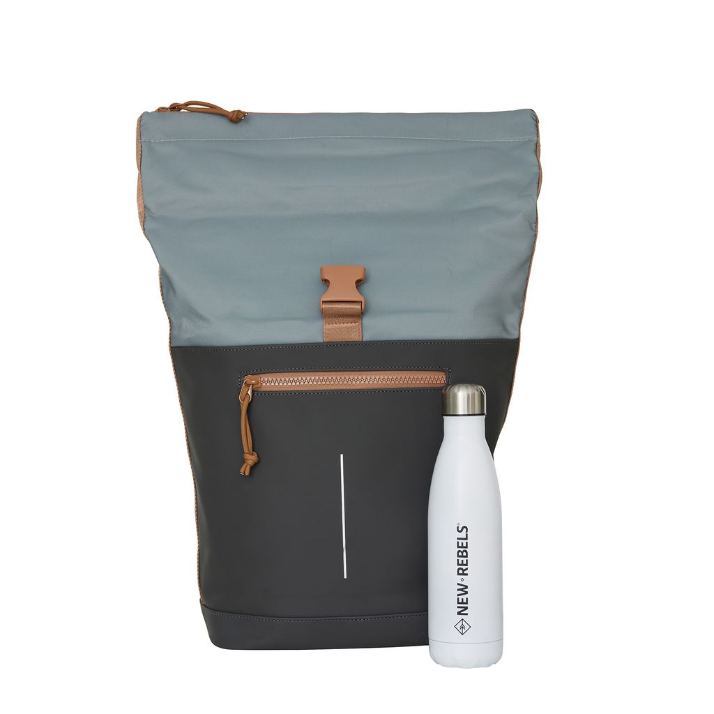 New Rebels Ferron New York Rolltop Backpack 16L Antracite