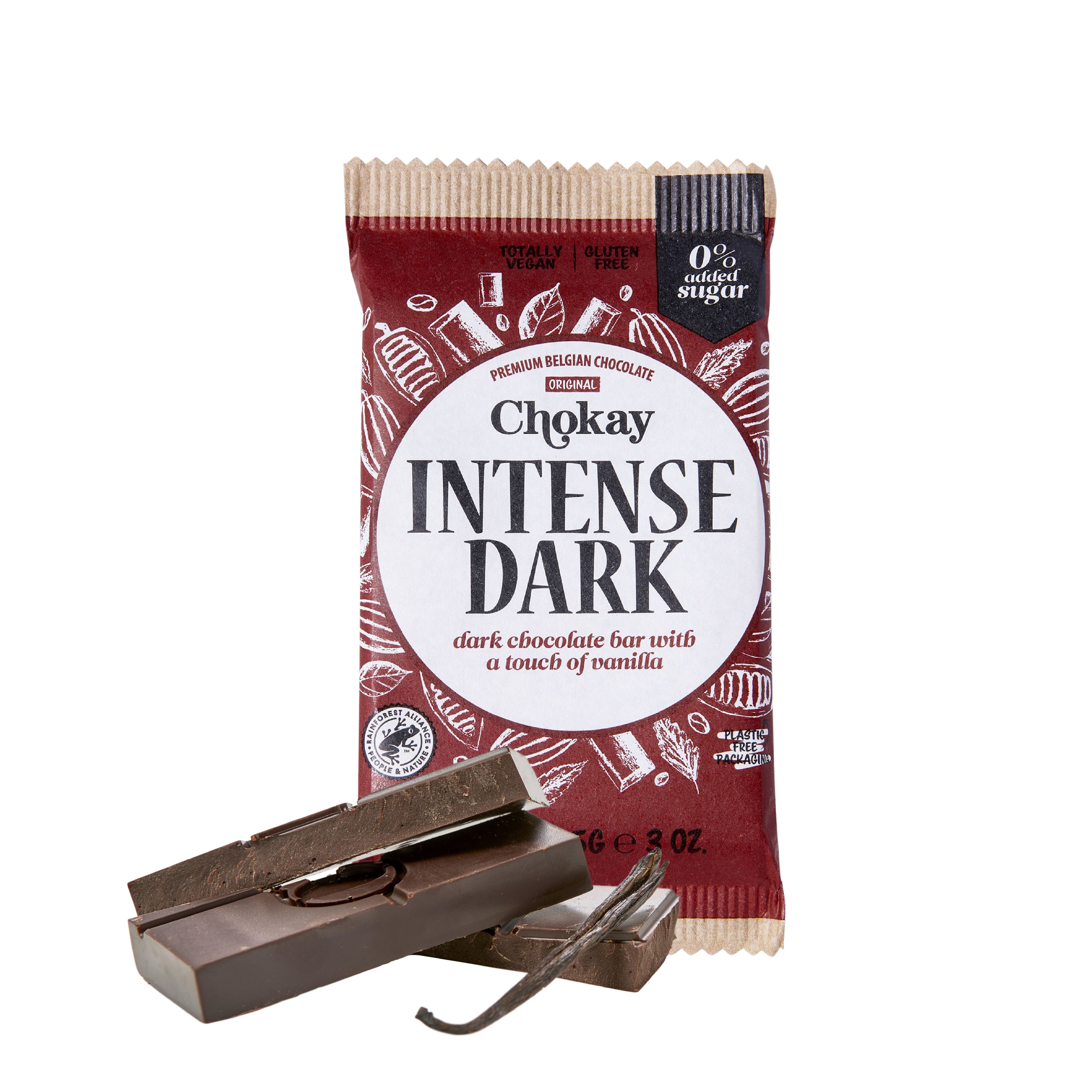 Chokay Plate Mørk Sjokolade Vanilje 85 g