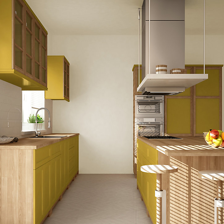 Peinture murs et plafonds Cuisine et bains satin écorce de gingembre Tollens 2 L
