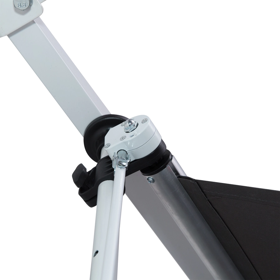 Outsunny Klemmmarkise mit Handkurbel grau