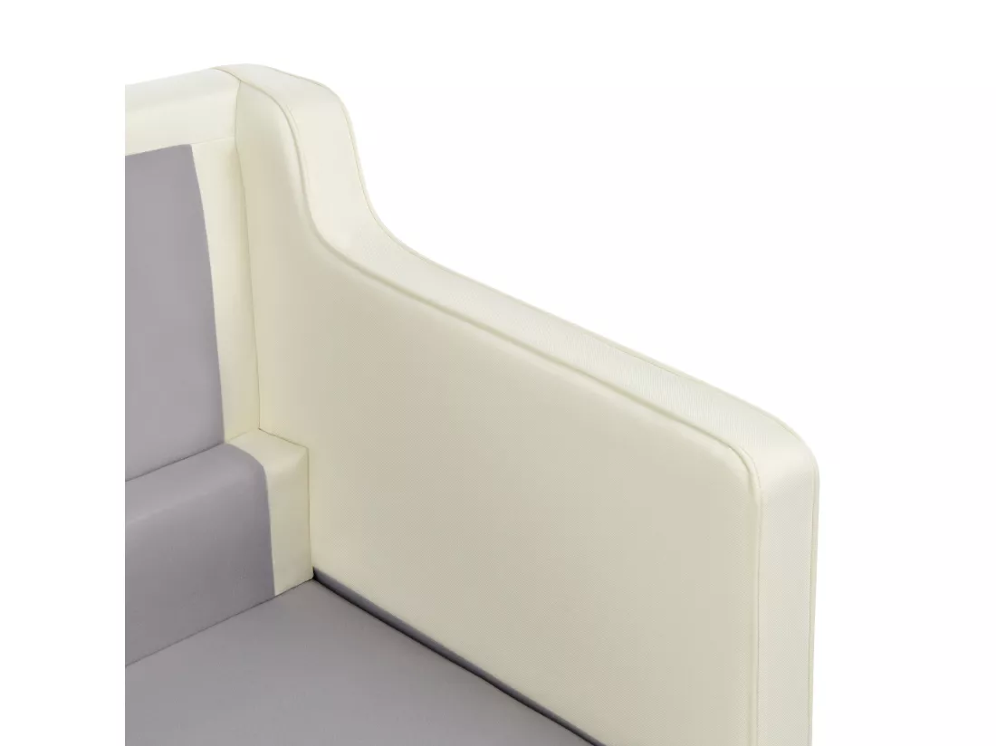 Canapé 2 places en tissu blanc cassé LOKKA