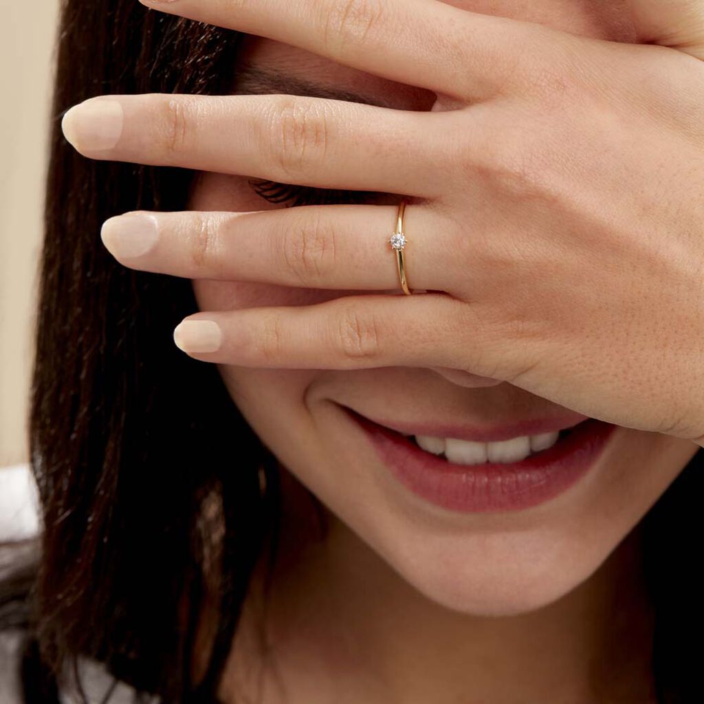 Bague Solitaire Samantha Or Jaune Diamant