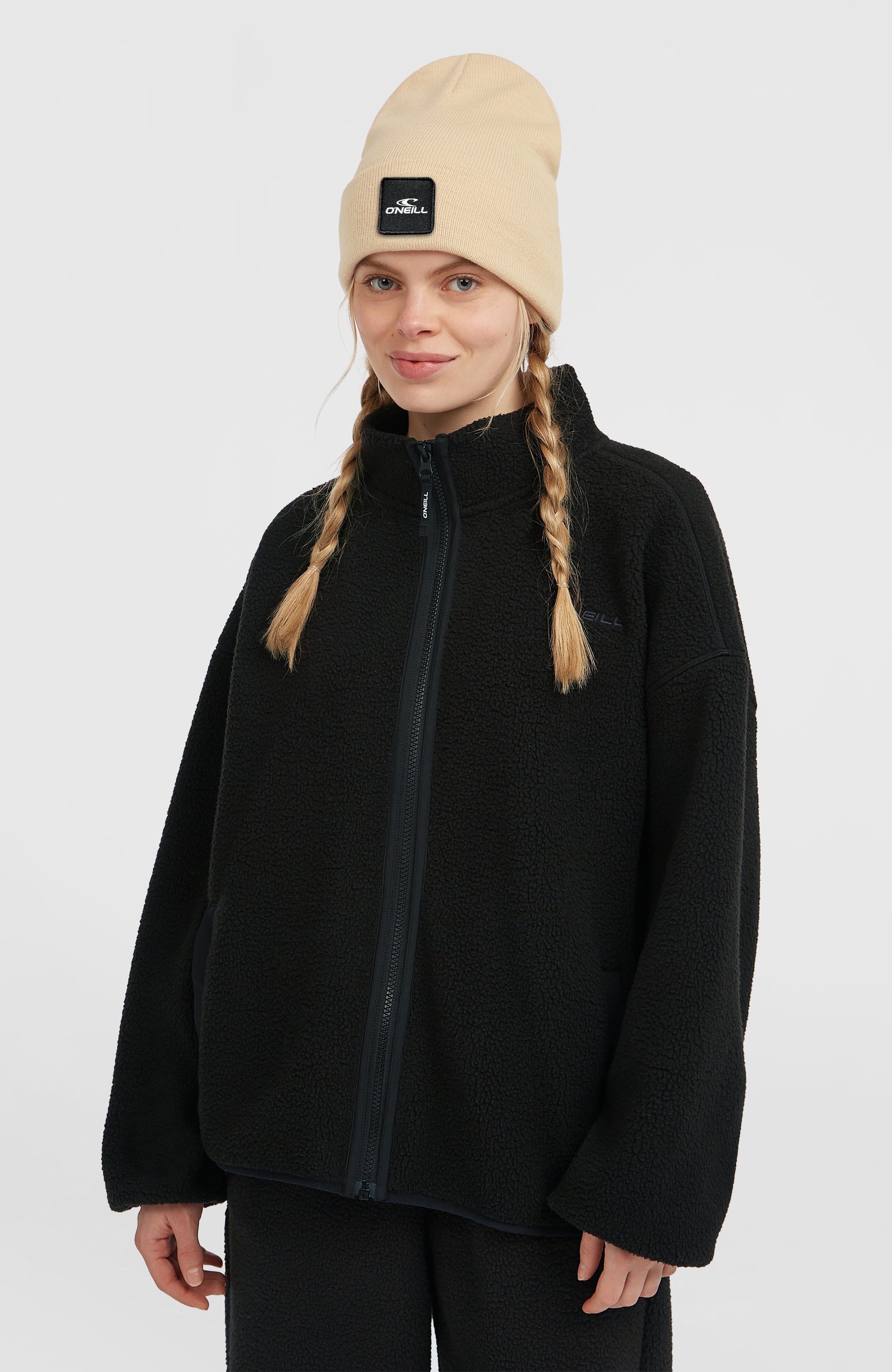 Must-Have High-Pile fleecevest met volledige rits