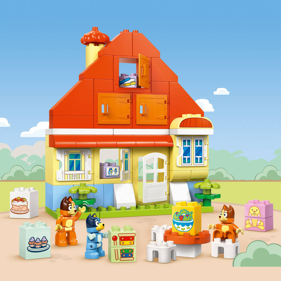 LEGO DUPLO Bluey huis van Bluey en haar familie met geheugenspel 10459
