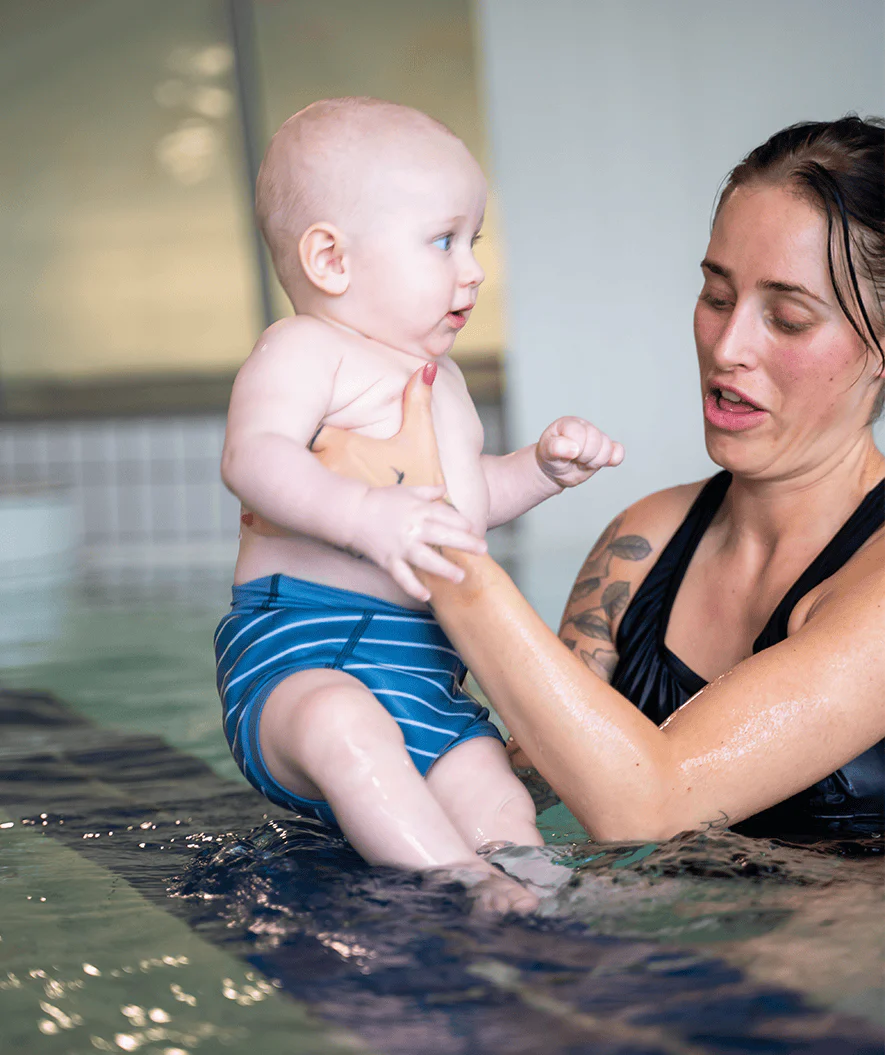 Watery blebadebukser til børn - Neoprene Swim Nappy - Atlantic Pink