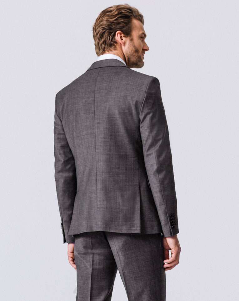 Costume faux uni taupe mason