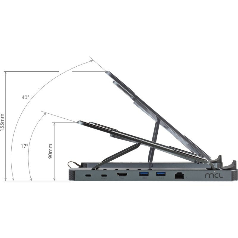 MCL Station d'accueil 6 ports avec support PC