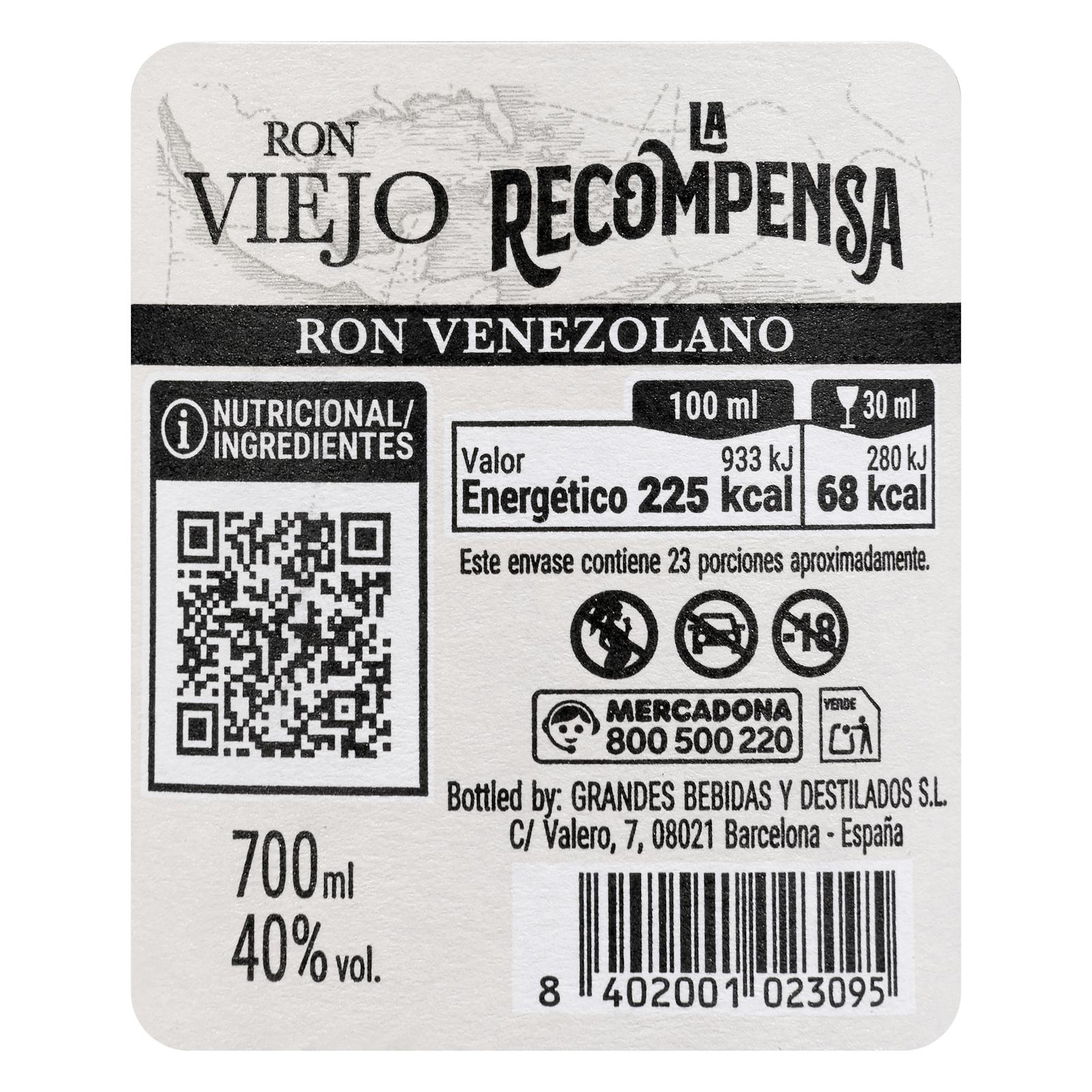 Rhum Vieux La Récompense