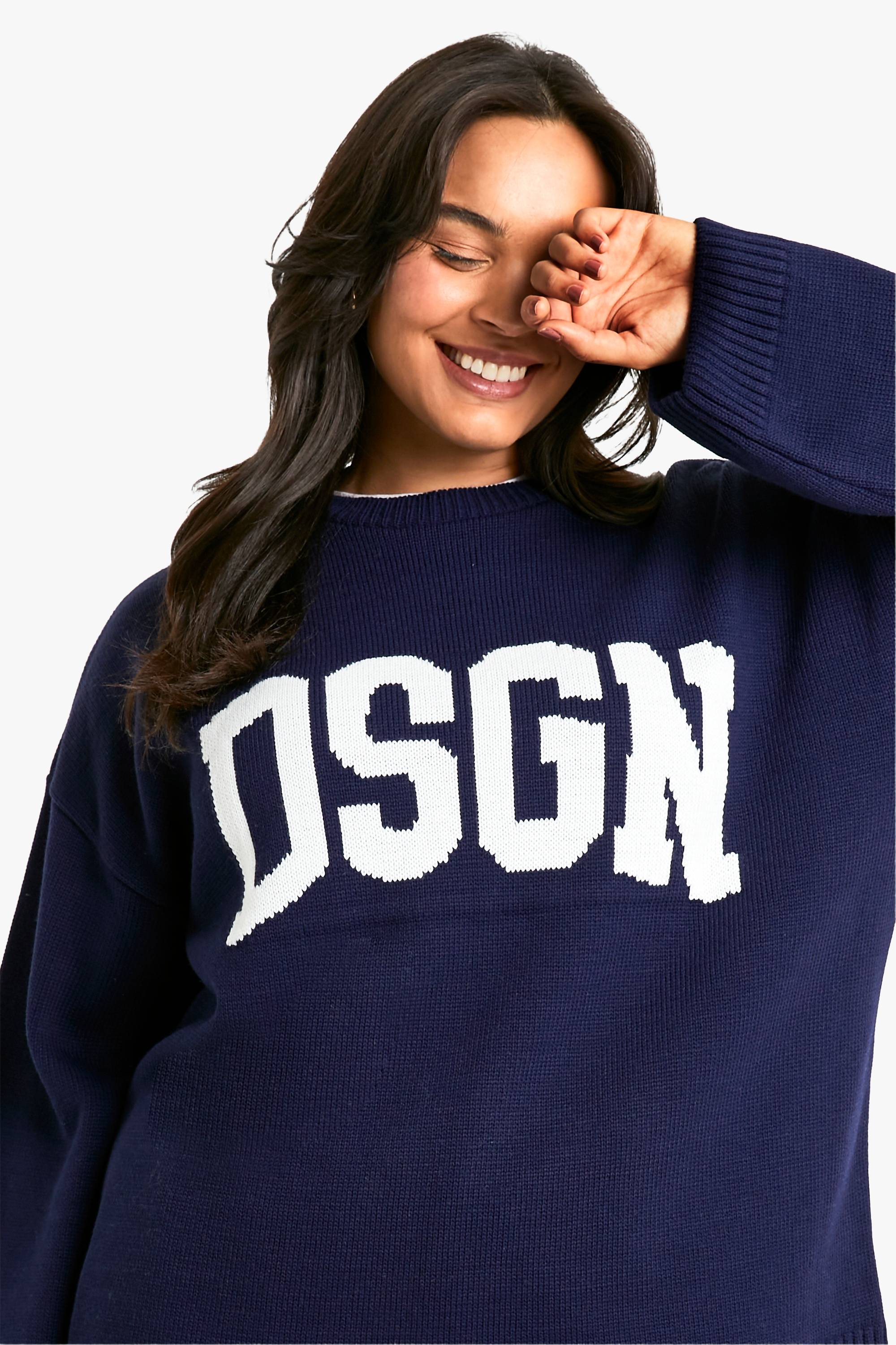 Plus DSGN Pull tricoté à col rond