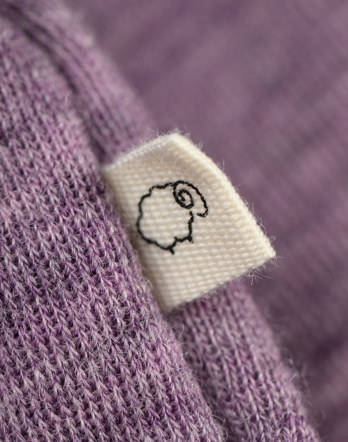 Romper met lange mouw van merinowol voor baby’s