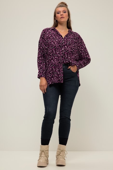 Skinny Jeans, cutted Saum, 5-Pocket, Elastikbund, Zipp-Fly