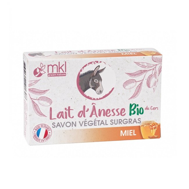 Lait d'Ânesse Bio du Gers Savon Végétal Surgras Miel 100 g