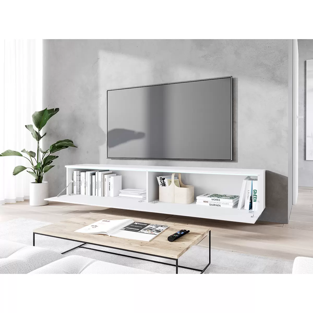 Lowboard Rijeka D180 weiss