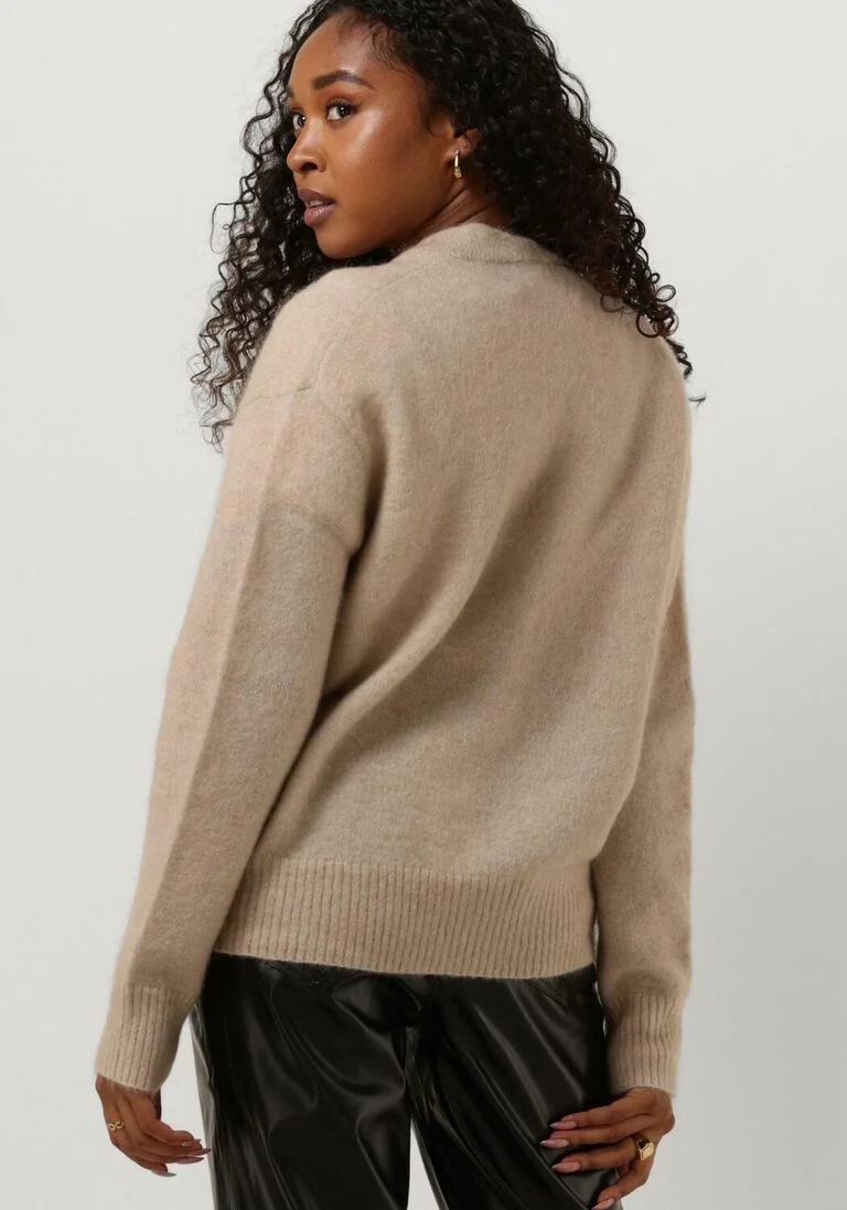 SECOND FEMALE beige second female vest brooklyn knit cardigan