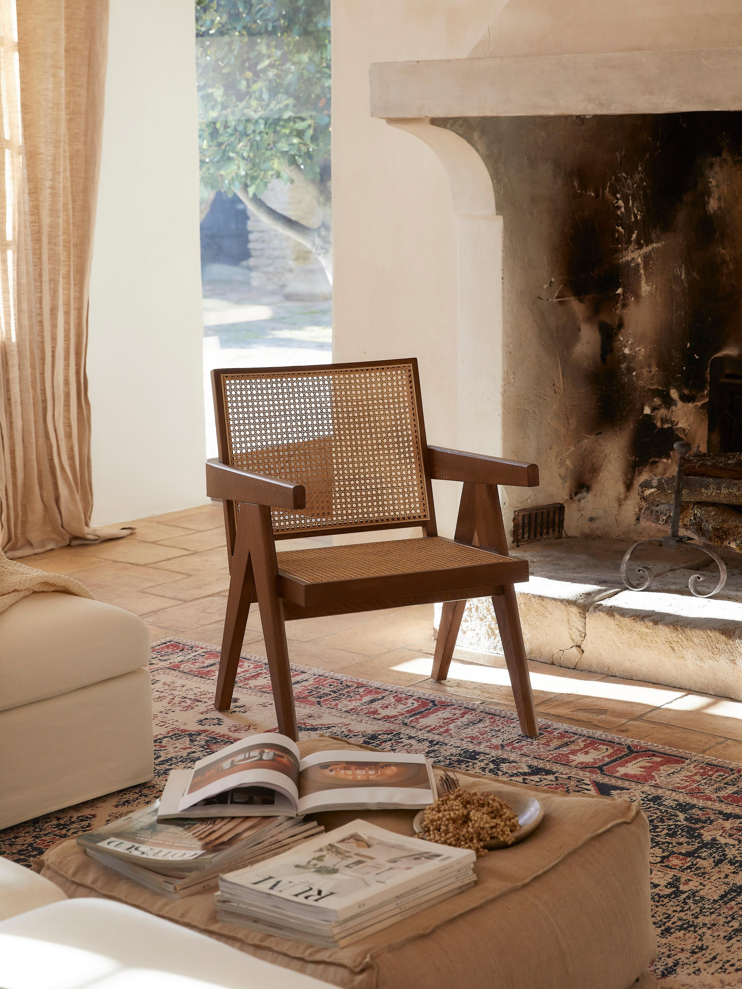 Loungefauteuil Sissi met Weens vlechtwerk