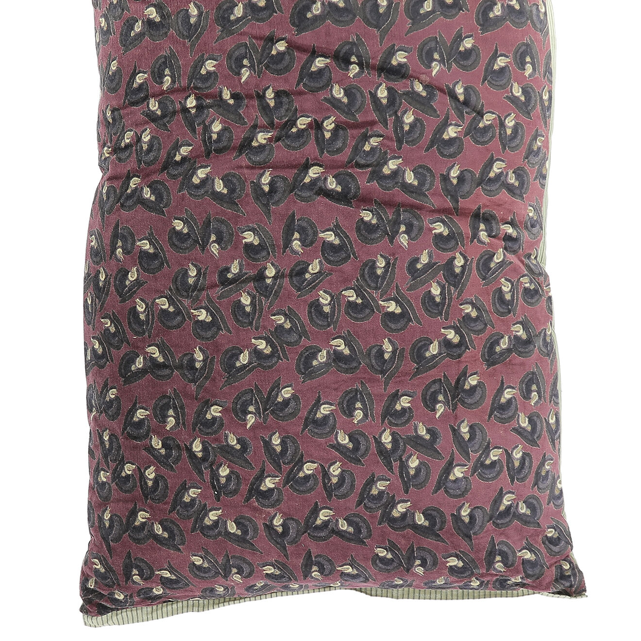 En Fil d'Indienne Housse de coussin Art Déco bordeaux - 50x100 cm