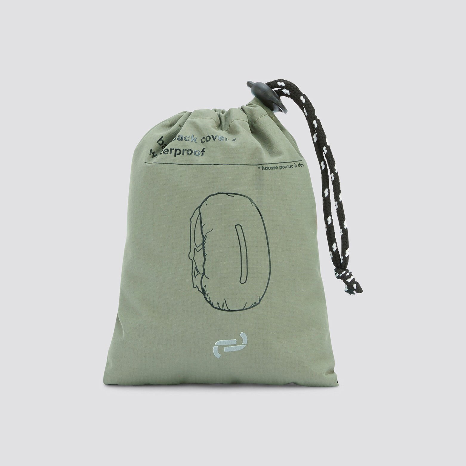 Housse de protection de sac à dos Kaki Clair