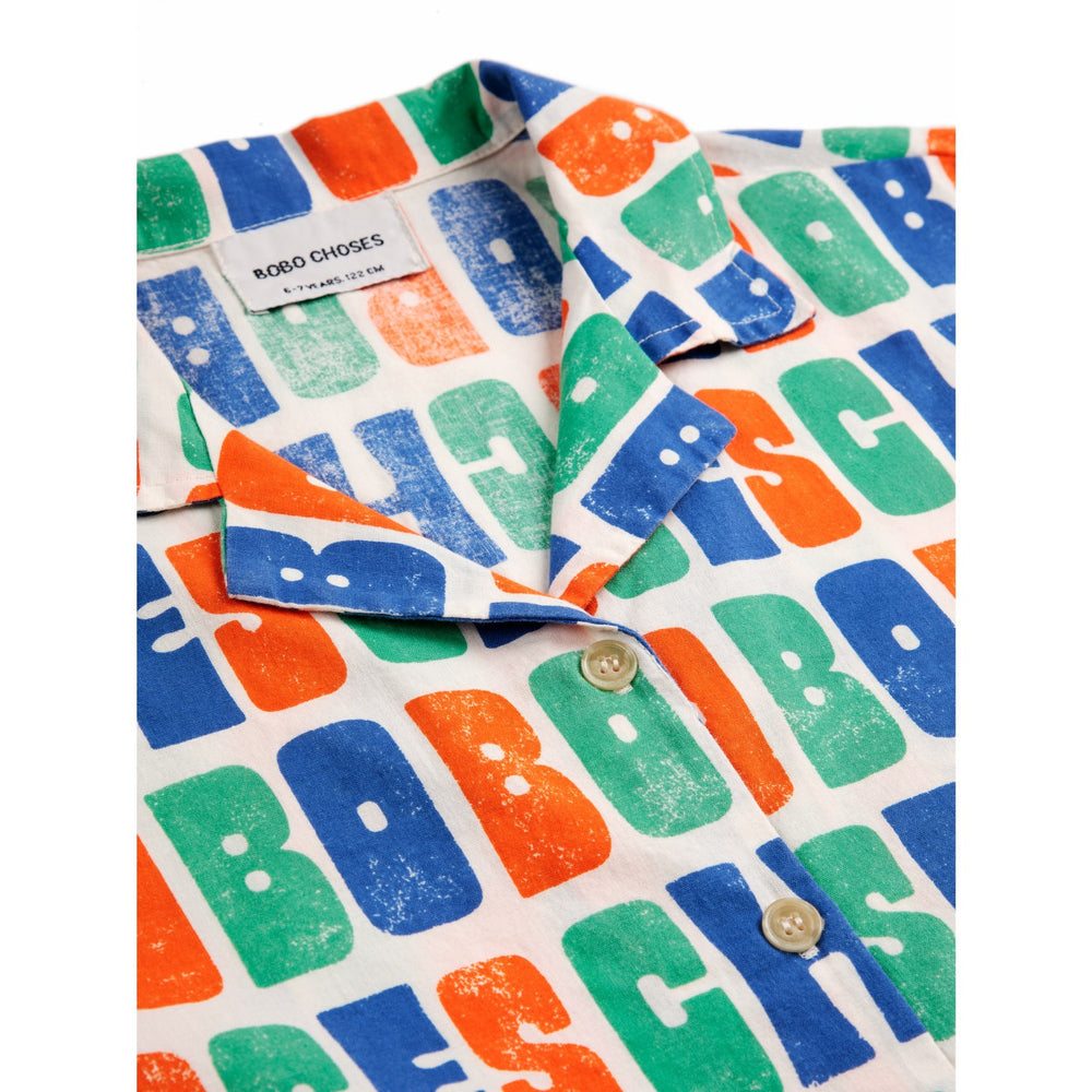 Køb Bobo Choses Offwhite Multicolor All Over Woven Skjorte