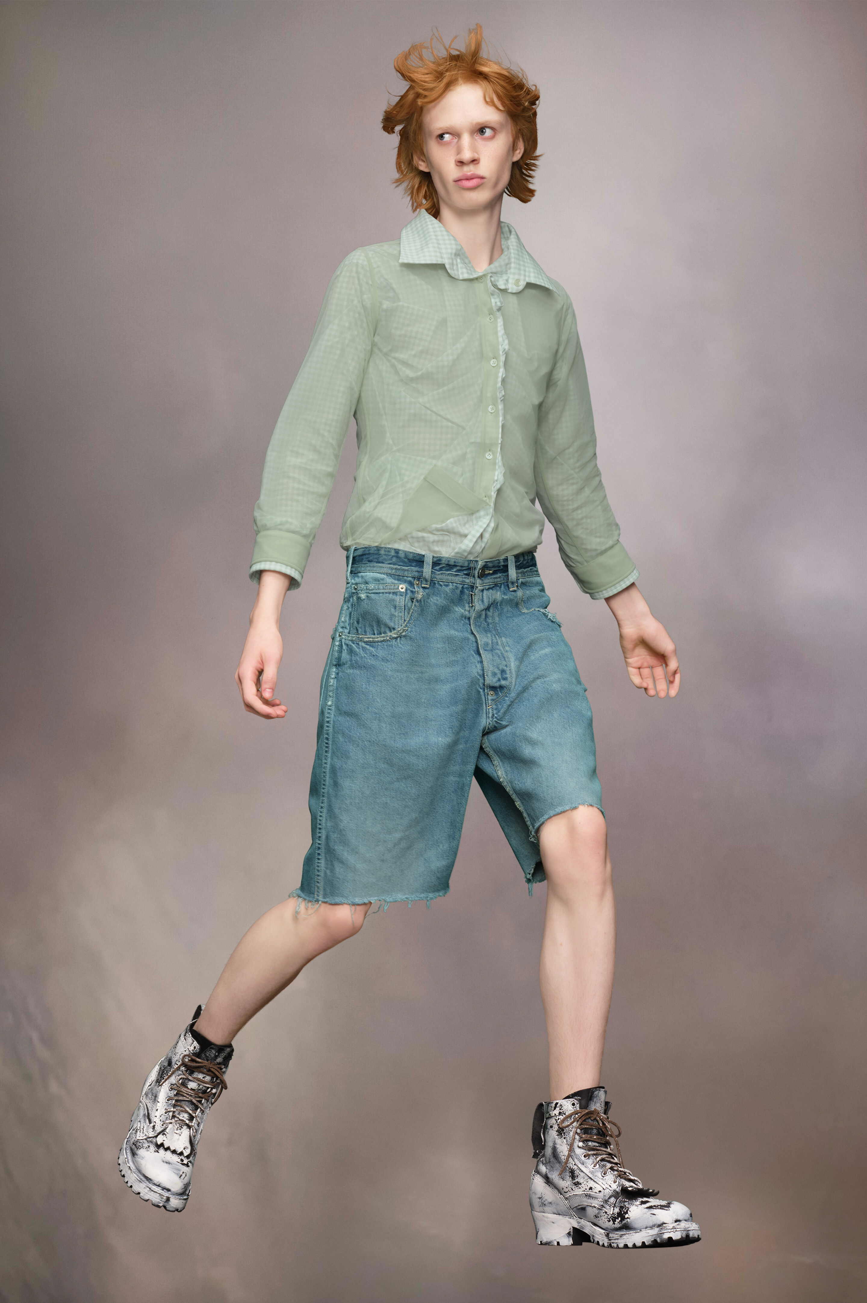 Short en denim