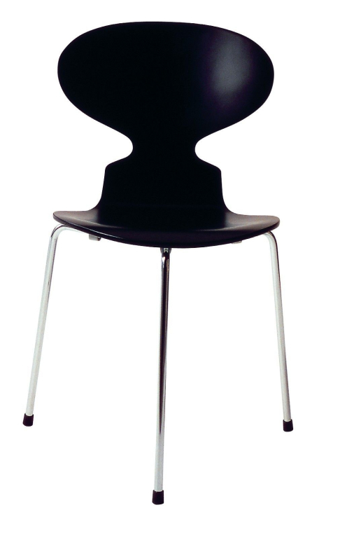 Fritz Hansen Ant 3-poot stoel gekleurd essen zwart