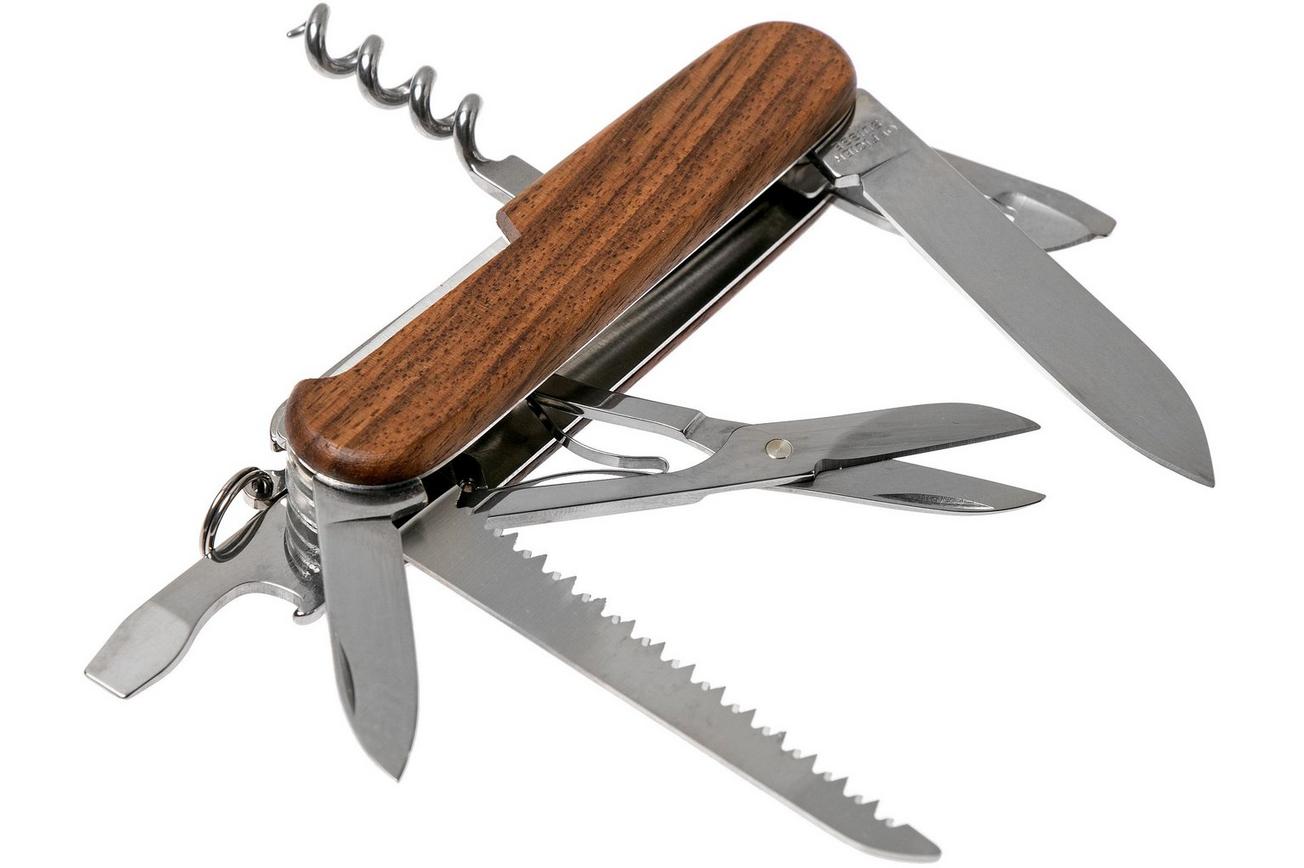 Victorinox Huntsman hout 1.3711.63 Zwitsers zakmes